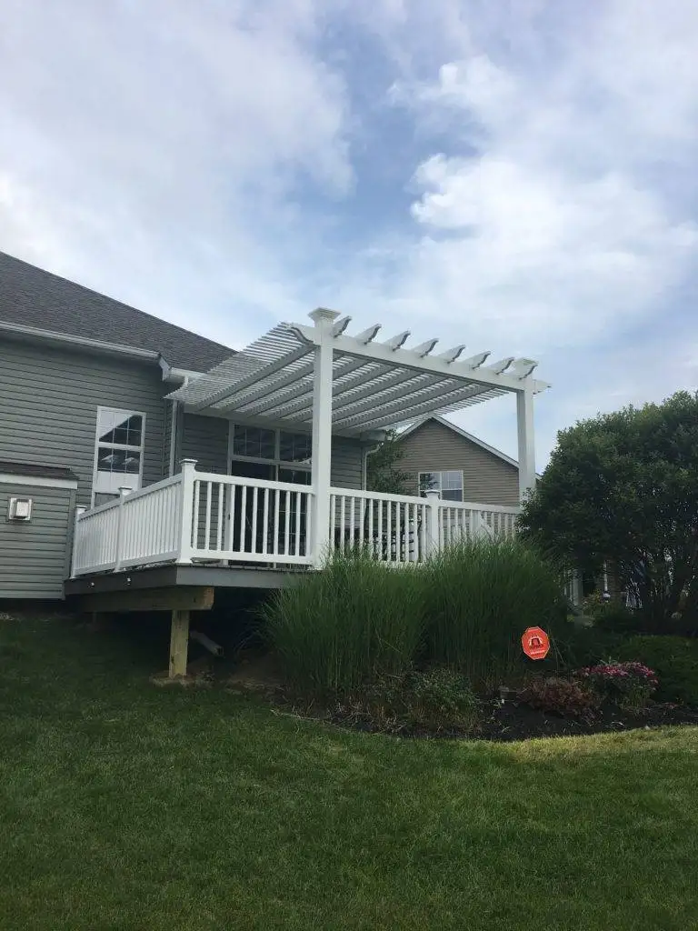 Custom Pergolas with Roofs in Cleveland, Akron & Medina 4 DreamDecks designs and builds architectural-grade outdoor living spaces across Northeast Ohio. From modern decks to full backyard sanctuaries, each project reflects craftsmanship, precision, and timeless luxury. Call 330-907-3040 or visit buildyourDreamDeck.com DreamDecks | Premier Deck Builder & Outdoor Architecture Custom pergola with a solid roof over an outdoor living space in a Northeast Ohio backyard
