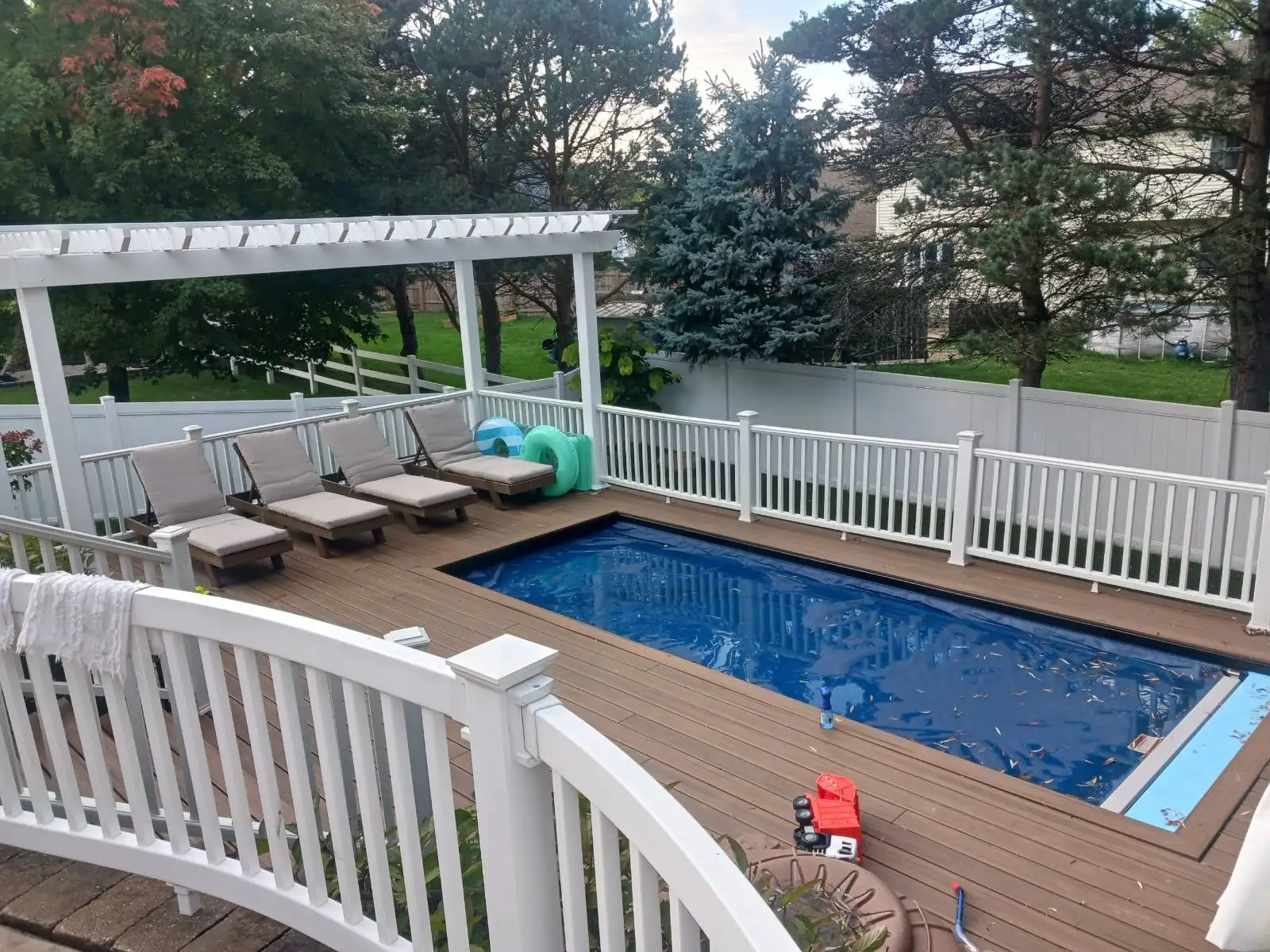 DreamDecks Northeast Ohio deck builder pergola deck example 100