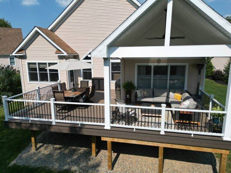 Custom deck built by DreamDecks in Northeast Ohio