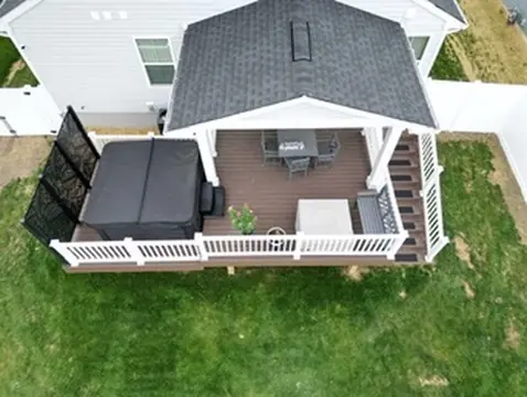 C256BD74 8AF6 42AE 8649 B1B98E9699FB 4 5005 c DreamDecks designs and builds architectural-grade outdoor living spaces across Northeast Ohio. From modern decks to full backyard sanctuaries, each project reflects craftsmanship, precision, and timeless luxury. Call 330-907-3040 or visit buildyourDreamDeck.com DreamDecks | Premier Deck Builder & Outdoor Architecture