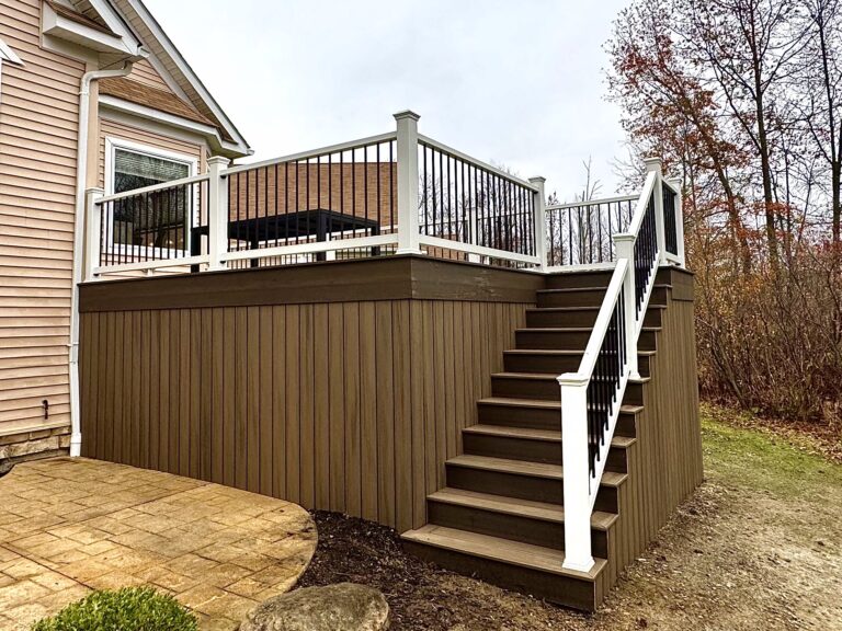 Custom deck built by DreamDecks in Northeast Ohio