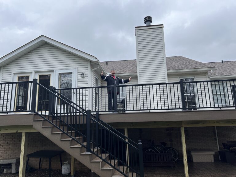 Custom deck built by DreamDecks in Northeast Ohio