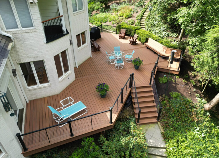 Custom deck built by DreamDecks in Northeast Ohio