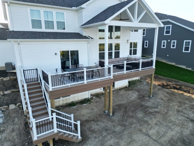 Custom deck built by DreamDecks in Northeast Ohio