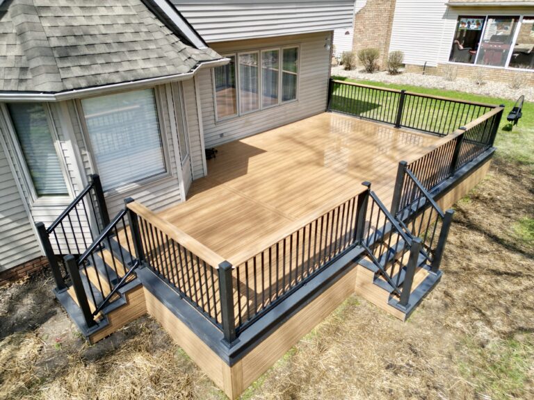 Custom deck built by DreamDecks in Northeast Ohio