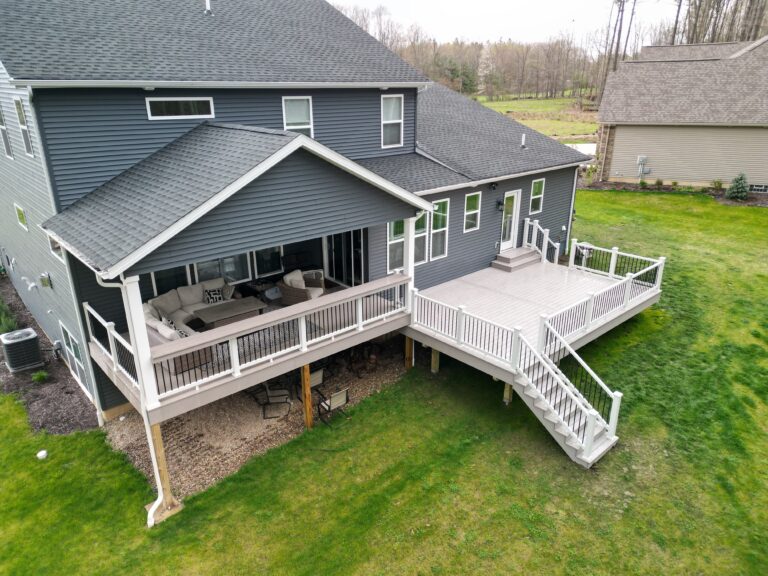 Custom deck built by DreamDecks in Northeast Ohio