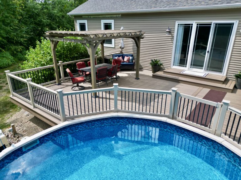 Pool deck built by DreamDecks in Northeast Ohio
