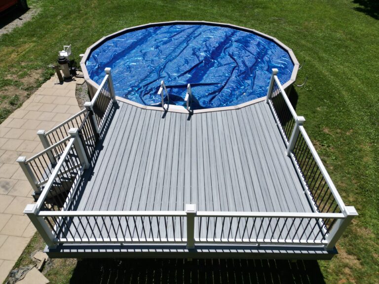 Pool deck built by DreamDecks in Northeast Ohio