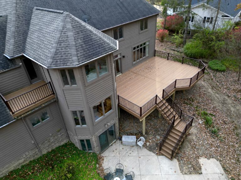Custom deck built by DreamDecks in Northeast Ohio