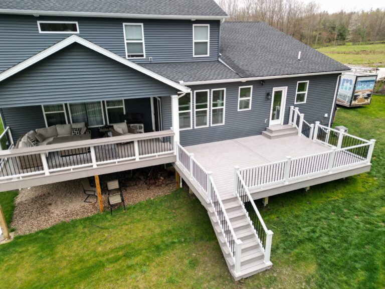 Custom deck built by DreamDecks in Northeast Ohio