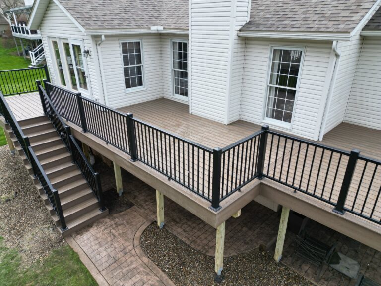 Custom deck built by DreamDecks in Northeast Ohio