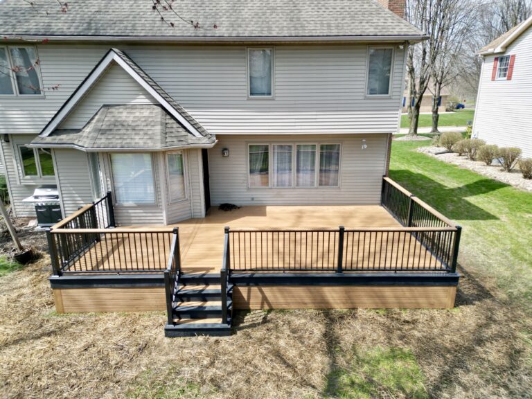 Custom deck built by DreamDecks in Northeast Ohio