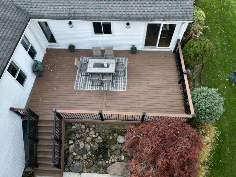Custom deck built by DreamDecks in Northeast Ohio
