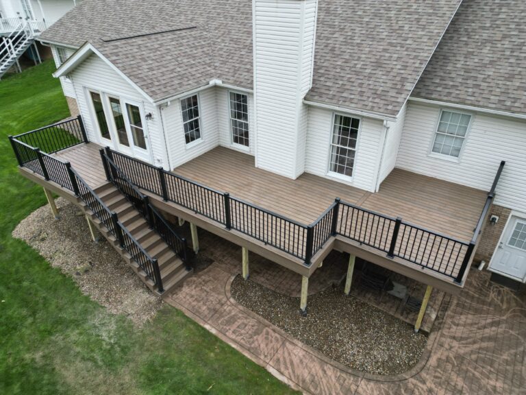Custom deck built by DreamDecks in Northeast Ohio