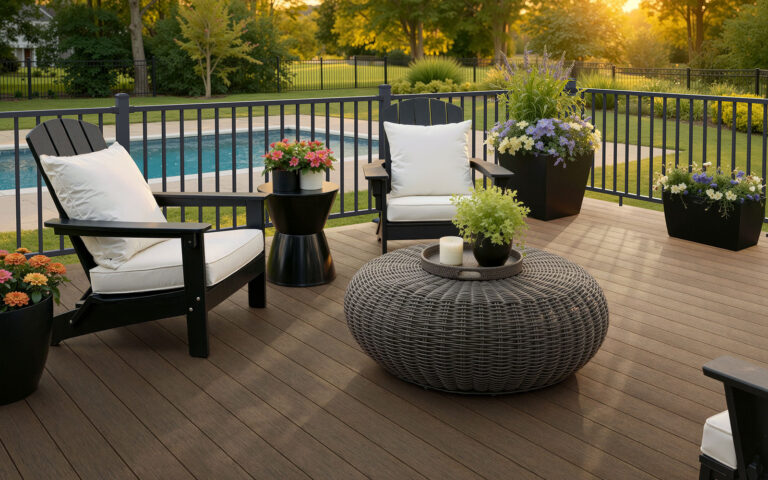 deckorators vista dunewood pool deck DreamDecks designs and builds architectural-grade outdoor living spaces across Northeast Ohio. From modern decks to full backyard sanctuaries, each project reflects craftsmanship, precision, and timeless luxury. Call 330-907-3040 or visit buildyourDreamDeck.com DreamDecks | Premier Deck Builder & Outdoor Architecture