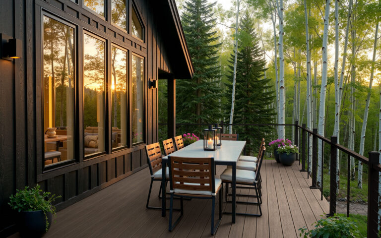 deckorators vista ironwood cabin deck DreamDecks designs and builds architectural-grade outdoor living spaces across Northeast Ohio. From modern decks to full backyard sanctuaries, each project reflects craftsmanship, precision, and timeless luxury. Call 330-907-3040 or visit buildyourDreamDeck.com DreamDecks | Premier Deck Builder & Outdoor Architecture