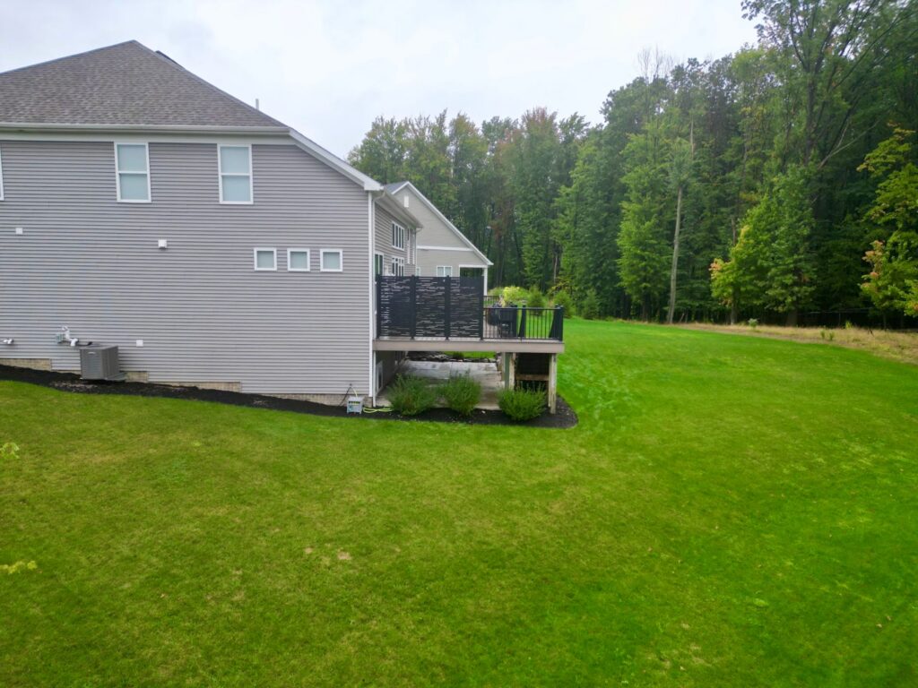 Privacy screens installed on a DreamDecks deck