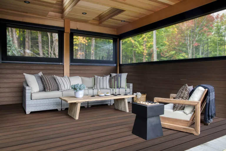 trex trex transcend spiced rum porch DreamDecks designs and builds architectural-grade outdoor living spaces across Northeast Ohio. From modern decks to full backyard sanctuaries, each project reflects craftsmanship, precision, and timeless luxury. Call 330-907-3040 or visit buildyourDreamDeck.com DreamDecks | Premier Deck Builder & Outdoor Architecture